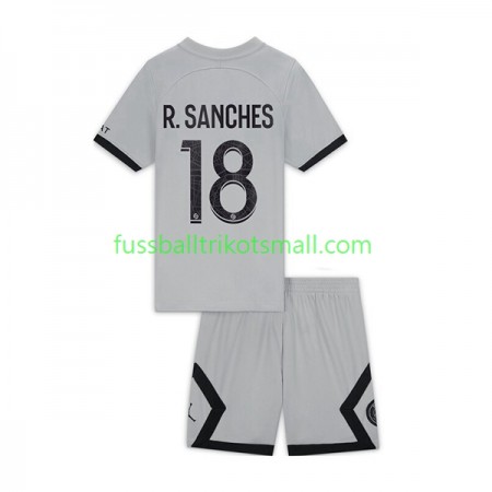 Fußballtrikots Paris Saint-Germain R.Sanches 18 Kinder 2022-2023 Kurzarm Auswärts-trikot kaufen